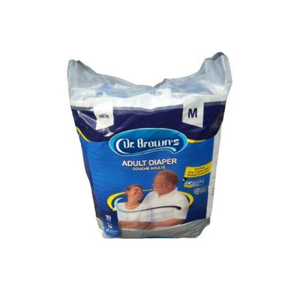 Dr Brown Adult Diaper M X10