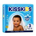 Kisskids Baby Diapers Size 3 X50