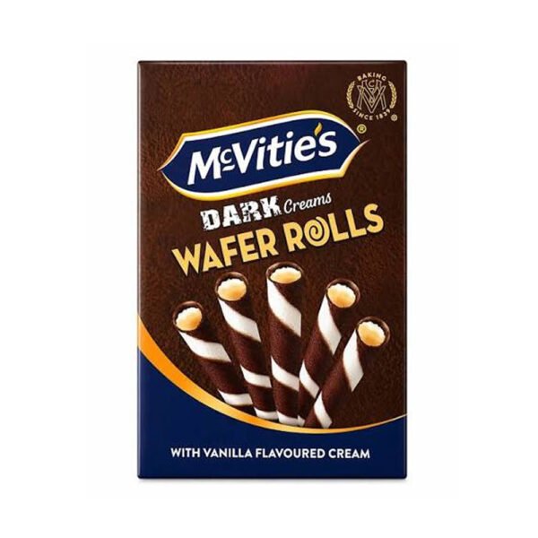 Mcvities Dark Creams Wafer Rolls 70g